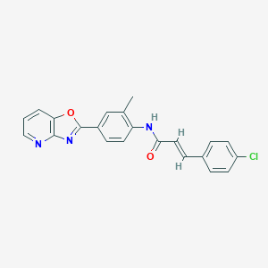 3-(4-chlorophenyl)-N-(2-methyl-4-[1,3]oxazolo[4,5-b]pyridin-2-ylphenyl)acrylamide