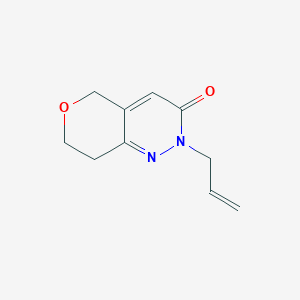 molecular formula C10H12N2O2 B2781431 2-(prop-2-en-1-yl)-2H,3H,5H,7H,8H-pyrano[4,3-c]pyridazin-3-one CAS No. 2097858-74-5