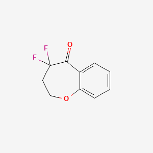 molecular formula C10H8F2O2 B2781437 4,4-Difluoro-2,3-dihydro-1-benzoxepin-5-one CAS No. 2230807-67-5