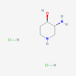 molecular formula C5H14Cl2N2O B2781446 (3R,4R)-3-Aminopiperidin-4-ol;dihydrochloride CAS No. 2445749-46-0