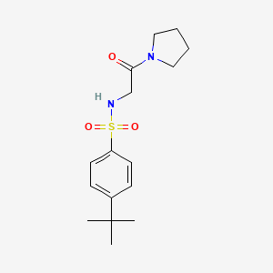 4-tert-butyl-N-(2-oxo-2-pyrrolidin-1-ylethyl)benzenesulfonamide