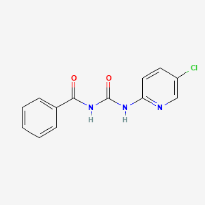 molecular formula C13H10ClN3O2 B2781466 N-((5-氯吡啶-2-基)羰基)苯甲酰胺 CAS No. 899997-75-2