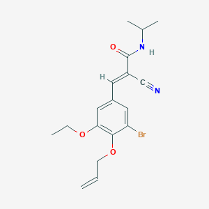 (E)-3-(3-bromo-5-ethoxy-4-prop-2-enoxyphenyl)-2-cyano-N-propan-2-ylprop-2-enamide