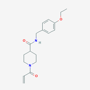 N-[(4-Ethoxyphenyl)methyl]-1-prop-2-enoylpiperidine-4-carboxamide