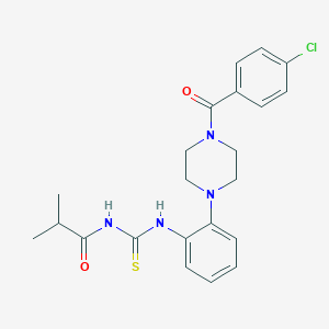 N-{2-[4-(4-chlorobenzoyl)-1-piperazinyl]phenyl}-N'-isobutyrylthiourea