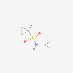 molecular formula C7H13NO2S B2781480 N-环丙基-1-甲基环丙烷-1-磺酰胺 CAS No. 1378680-21-7