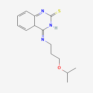 molecular formula C14H19N3OS B2781507 4-{[3-(Propan-2-yloxy)propyl]amino}-1,2-dihydroquinazoline-2-thione CAS No. 440332-71-8