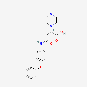2-(4-Methylpiperazin-1-yl)-4-oxo-4-((4-phenoxyphenyl)amino)butanoic acid