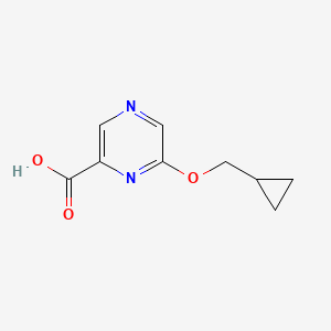 molecular formula C9H10N2O3 B2781568 6-(Cyclopropylmethoxy)pyrazine-2-carboxylic acid CAS No. 1511623-91-8