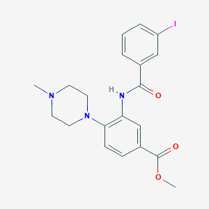 Methyl 3-[(3-iodobenzoyl)amino]-4-(4-methyl-1-piperazinyl)benzoate