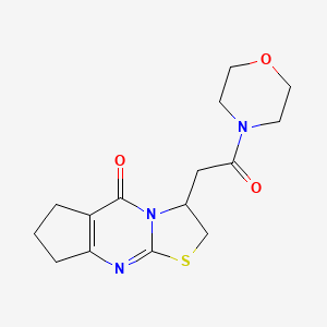 3-(2-morpholino-2-oxoethyl)-2,3,7,8-tetrahydrocyclopenta[d]thiazolo[3,2-a]pyrimidin-5(6H)-one
