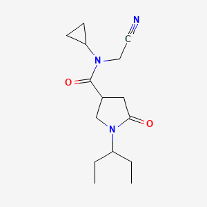 N-(Cyanomethyl)-N-cyclopropyl-5-oxo-1-pentan-3-ylpyrrolidine-3-carboxamide
