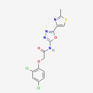 2-(2,4-dichlorophenoxy)-N-(5-(2-methylthiazol-4-yl)-1,3,4-oxadiazol-2-yl)acetamide