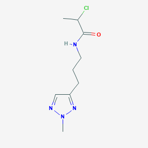 2-Chloro-N-[3-(2-methyltriazol-4-yl)propyl]propanamide