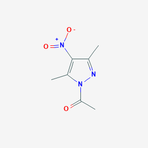 molecular formula C7H9N3O3 B2781611 1-(3,5-dimethyl-4-nitro-1H-pyrazol-1-yl)ethan-1-one CAS No. 489408-45-9