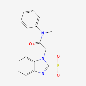 molecular formula C17H17N3O3S B2781647 2-(2-甲磺酰基-1H-1,3-苯并二唑-1-基)-N-甲基-N-苯基乙酰胺 CAS No. 886923-03-1
