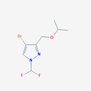 molecular formula C8H11BrF2N2O B2781664 4-bromo-1-(difluoromethyl)-3-(isopropoxymethyl)-1H-pyrazole CAS No. 1856019-34-5