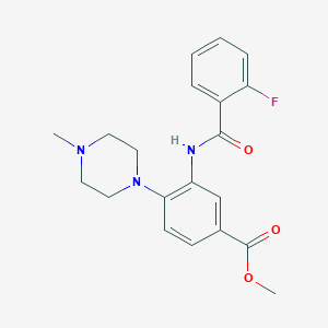 Methyl 3-[(2-fluorobenzoyl)amino]-4-(4-methylpiperazin-1-yl)benzoate