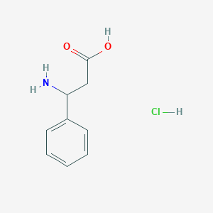 molecular formula C9H12ClNO2 B2781703 3-Amino-3-phenylpropanoic acid hydrochloride CAS No. 471259-71-9; 83649-47-2; 83649-48-3