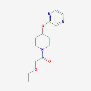 B2781721 2-Ethoxy-1-(4-(pyrazin-2-yloxy)piperidin-1-yl)ethanone CAS No. 1421493-10-8