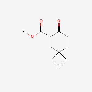 molecular formula C11H16O3 B2781733 甲基-7-氧代螺[3.5]壬烷-8-羧酸甲酯 CAS No. 2243520-58-1