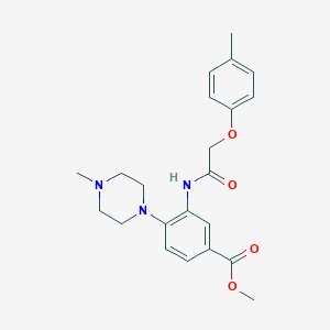 Methyl 3-[[2-(4-methylphenoxy)acetyl]amino]-4-(4-methylpiperazin-1-yl)benzoate