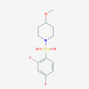molecular formula C12H15F2NO3S B2781805 1-((2,4-二氟苯基)磺酰)-4-甲氧基哌啶 CAS No. 1235390-53-0