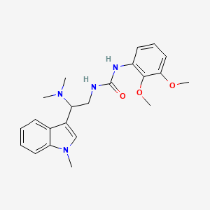 molecular formula C22H28N4O3 B2781807 1-(2,3-二甲氧基苯基)-3-(2-(二甲基氨基)-2-(1-甲基-1H-吲哚-3-基)乙基)脲 CAS No. 1396673-67-8