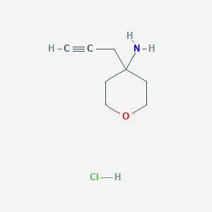 B2781811 4-(Prop-2-yn-1-yl)oxan-4-amine hydrochloride CAS No. 2094610-30-5