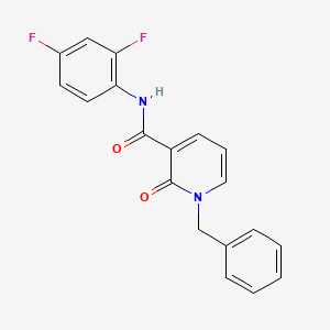 molecular formula C19H14F2N2O2 B2781825 1-benzyl-N-(2,4-difluorophenyl)-2-oxo-1,2-dihydro-3-pyridinecarboxamide CAS No. 338755-10-5