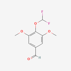 molecular formula C10H10F2O4 B2781840 4-(Difluoromethoxy)-3,5-dimethoxybenzaldehyde CAS No. 446270-61-7