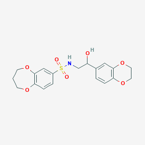 B2781875 N-(2-(2,3-dihydrobenzo[b][1,4]dioxin-6-yl)-2-hydroxyethyl)-3,4-dihydro-2H-benzo[b][1,4]dioxepine-7-sulfonamide CAS No. 2034313-76-1