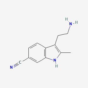 3-(2-Aminoethyl)-2-methyl-1H-indole-6-carbonitrile