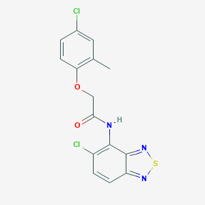 molecular formula C15H11Cl2N3O2S B278193 N-(5-chloro-2,1,3-benzothiadiazol-4-yl)-2-(4-chloro-2-methylphenoxy)acetamide 