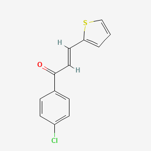 molecular formula C13H9ClOS B2781934 1-(4-Chlorophenyl)-3-(2-thienyl)prop-2-en-1-one CAS No. 6028-91-7; 69837-04-3