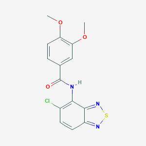 molecular formula C15H12ClN3O3S B278194 N-(5-chloro-2,1,3-benzothiadiazol-4-yl)-3,4-dimethoxybenzamide 
