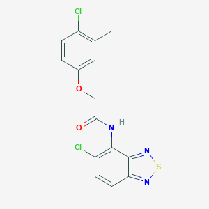 molecular formula C15H11Cl2N3O2S B278195 N-(5-chloro-2,1,3-benzothiadiazol-4-yl)-2-(4-chloro-3-methylphenoxy)acetamide 