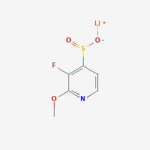 molecular formula C6H5FLiNO3S B2781954 Lithium(1+) ion 3-fluoro-2-methoxypyridine-4-sulfinate CAS No. 2155855-44-8