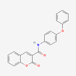 molecular formula C22H15NO4 B2781969 2-oxo-N-(4-phenoxyphenyl)-2H-chromene-3-carboxamide CAS No. 380622-46-8
