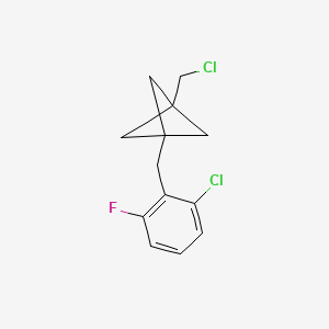 1-[(2-Chloro-6-fluorophenyl)methyl]-3-(chloromethyl)bicyclo[1.1.1]pentane