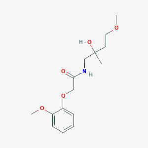 molecular formula C15H23NO5 B2782004 N-(2-hydroxy-4-methoxy-2-methylbutyl)-2-(2-methoxyphenoxy)acetamide CAS No. 1919308-69-2