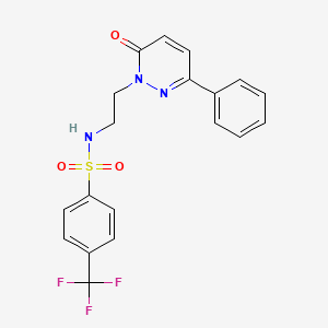N-(2-(6-oxo-3-phenylpyridazin-1(6H)-yl)ethyl)-4-(trifluoromethyl)benzenesulfonamide