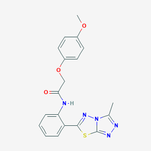 2-(4-methoxyphenoxy)-N-[2-(3-methyl[1,2,4]triazolo[3,4-b][1,3,4]thiadiazol-6-yl)phenyl]acetamide