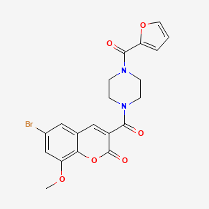6-bromo-3-{[4-(2-furoyl)-1-piperazinyl]carbonyl}-8-methoxy-2H-chromen-2-one