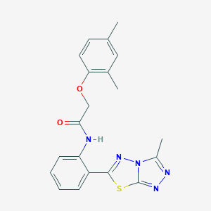 2-(2,4-dimethylphenoxy)-N-[2-(3-methyl[1,2,4]triazolo[3,4-b][1,3,4]thiadiazol-6-yl)phenyl]acetamide
