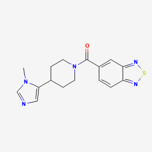 2,1,3-Benzothiadiazol-5-yl-[4-(3-methylimidazol-4-yl)piperidin-1-yl]methanone