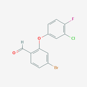 4-Bromo-2-(3-chloro-4-fluorophenoxy)benzaldehyde