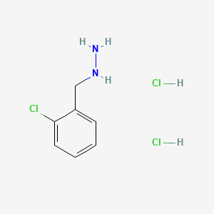 molecular formula C7H11Cl3N2 B2782035 (2-Chlorobenzyl)hydrazine dihydrochloride CAS No. 51421-13-7; 64415-10-7; 91809-14-2