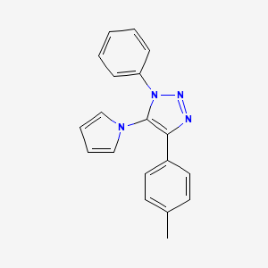 4-(4-methylphenyl)-1-phenyl-5-(1H-pyrrol-1-yl)-1H-1,2,3-triazole