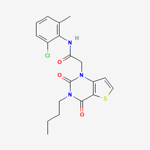 2-(3-butyl-2,4-dioxo-3,4-dihydrothieno[3,2-d]pyrimidin-1(2H)-yl)-N-(2-chloro-6-methylphenyl)acetamide